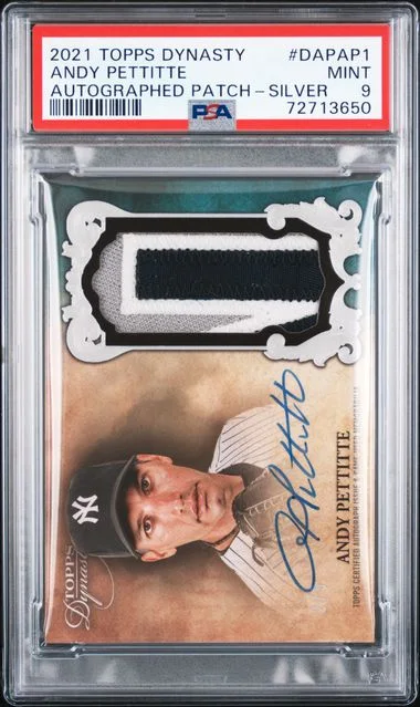 2021 Topps Dynasty Andy Pettitte Autographed Patch Silver #DAP-AP1 card image