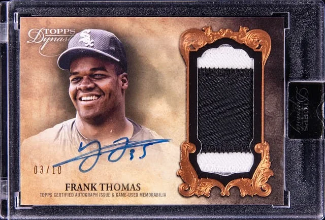 2021 Topps Dynasty Frank Thomas Auotgraph Patch #DAP-FT3 card image