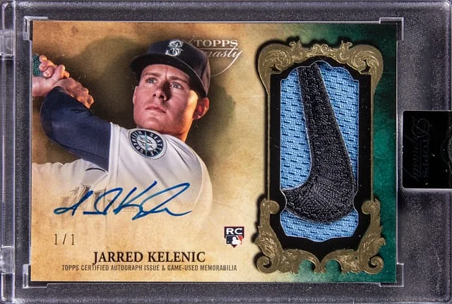 2021 Topps Dynasty Jarred Kelenic Autograph Patch #DAP-JK1 card image