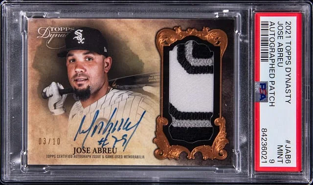 2021 Topps Dynasty Jose Abreu Autographed Patch #DAP-JAB6 card image