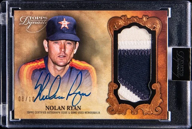 2021 Topps Dynasty Nolan Ryan Dynastic Deed Milestone Strikeout #DAP-NR4 card image