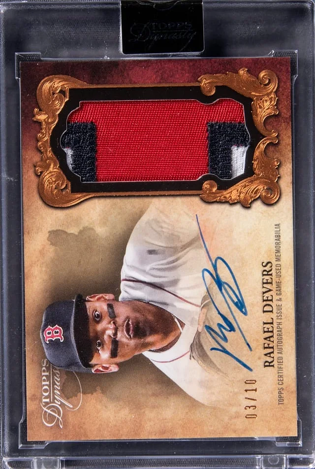 2021 Topps Dynasty Rafael Devers Autograph Patch #DAP-RD3 card image