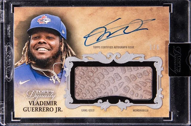2021 Topps Dynasty Vladimir Guerrero Jr Autograph Patch #ABG-VGJ card image