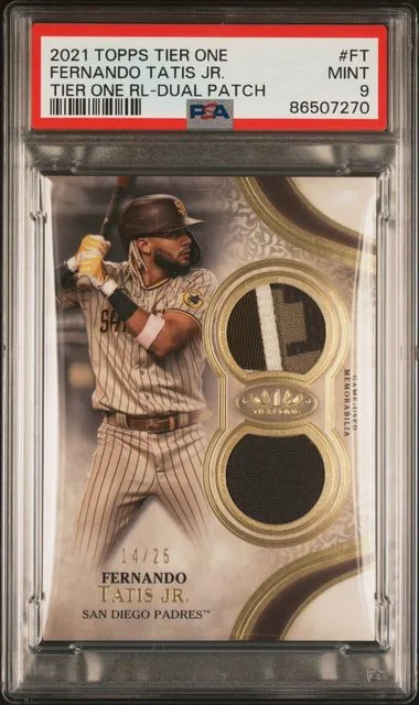 2021 Topps Fernando Tatis Jr. Game-Used Tier One Tier One Relics Dual Patch #FT card image