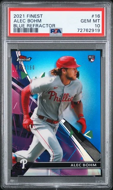 2021 Topps Finest Alec Bohm #16 card image