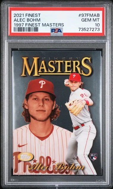 2021 Topps Finest Alec Bohm 1997 Finest Masters #97Fmab card image