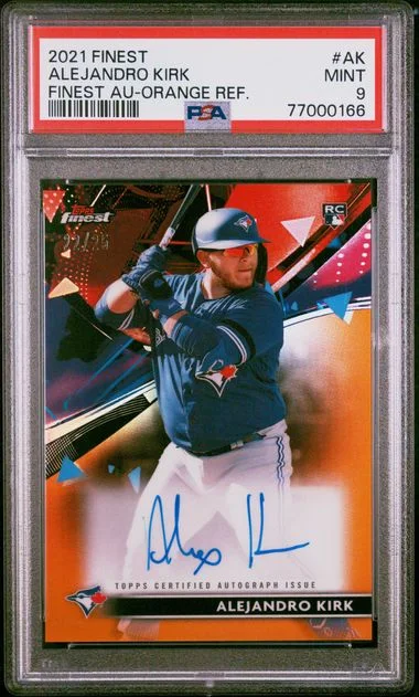 2021 Topps Finest Alejandro Kirk Finest Autographs #AK card image