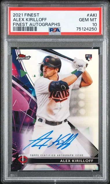 2021 Topps Finest Alex Kirilloff Autograph #FA-AKI card image