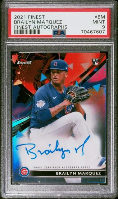 2021 Topps Finest Brailyn Marquez Autograph #FA-BM card image