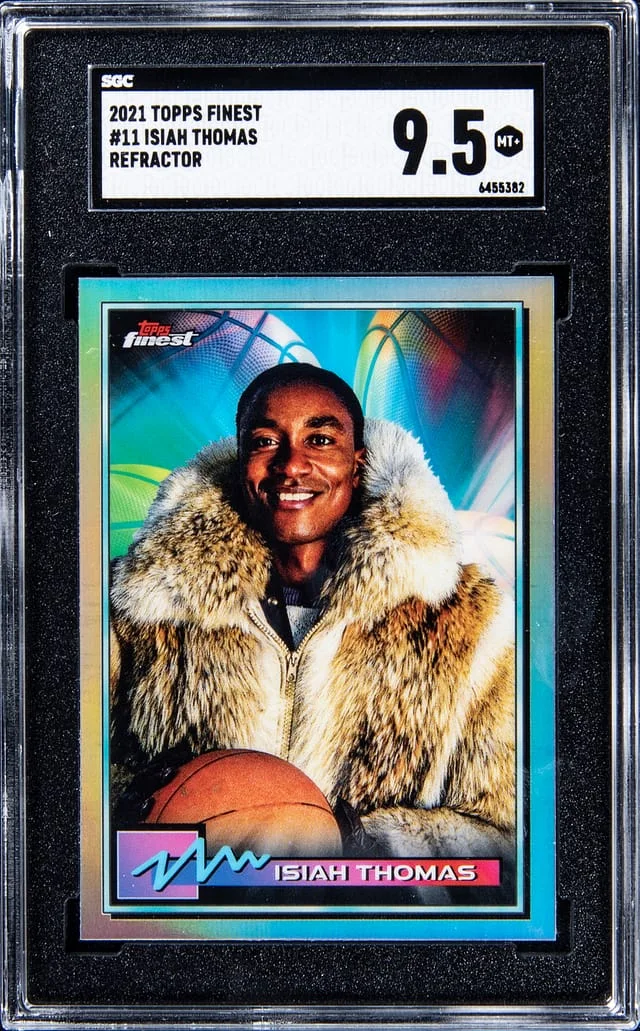 2021 Topps Finest Isiah Thomas Refractor #11 card image