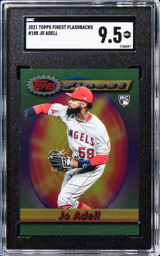 2021 Topps Finest Jo Adell Flashbacks #118 card image