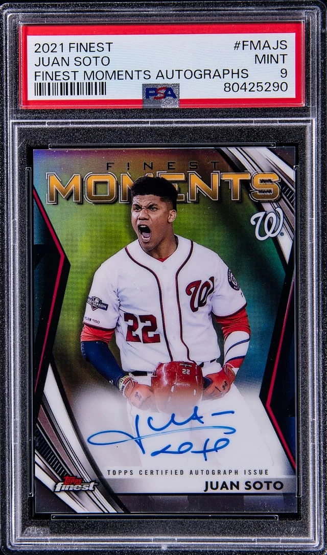2021 Topps Finest Juan Soto Moments #FMA-JS card image