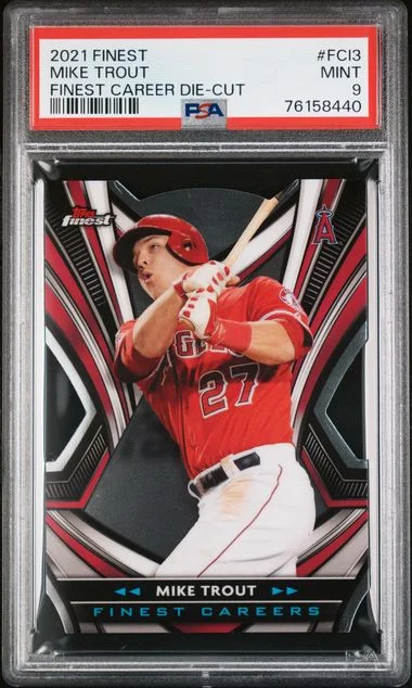 2021 Topps Finest Mike Trout Finest Career Die-Cut #FCI-3 card image