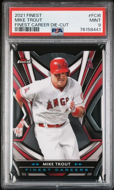 2021 Topps Finest Mike Trout Finest Career Die-Cut #FCI-6 card image