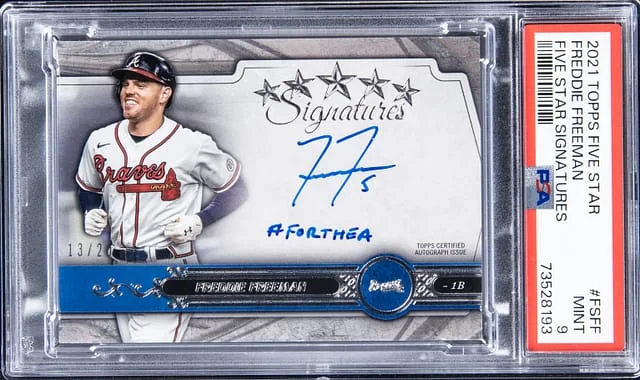 2021 Topps Freddie Freeman Five Star Signatures #FS-FF card image