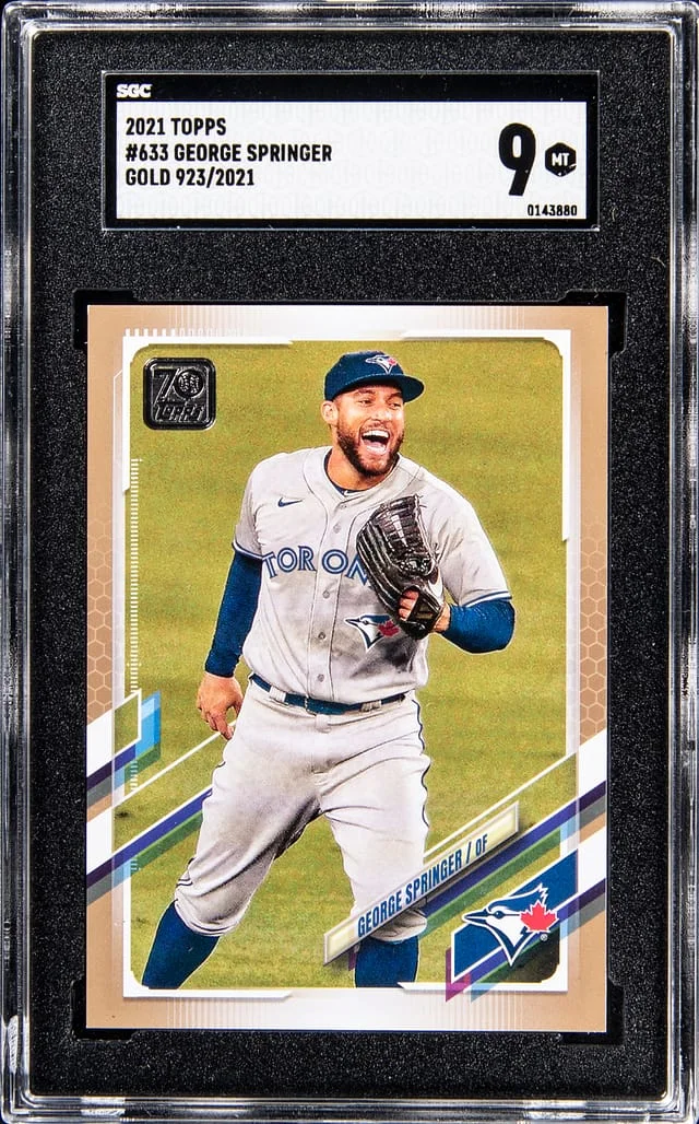 2021 Topps George Springer Gold #633 card image