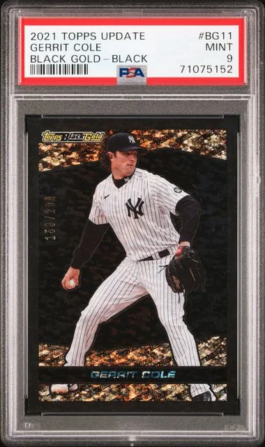 2021 Topps Gerrit Cole Black Gold Black #BG-11 card image