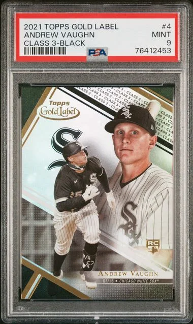 2021 Topps Gold Label 4 Andrew Vaughn Class #3-Black card image