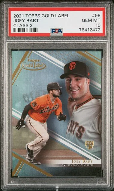 2021 Topps Gold Label Class 3 Joey Bart #98 card image
