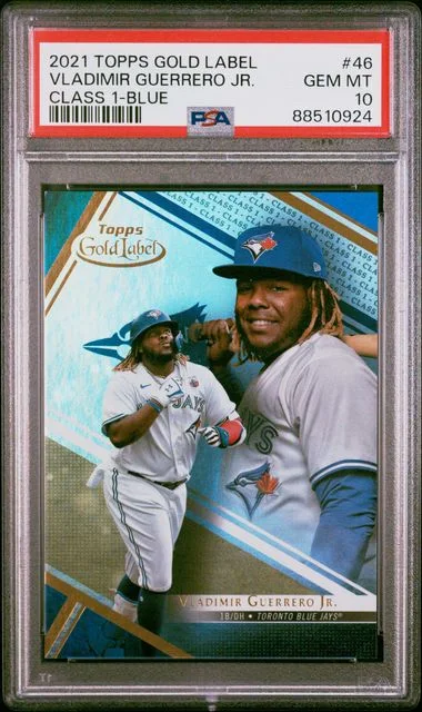 2021 Topps Gold Label Vladimir Guerrero Jr. Class 1-Blue #46 card image