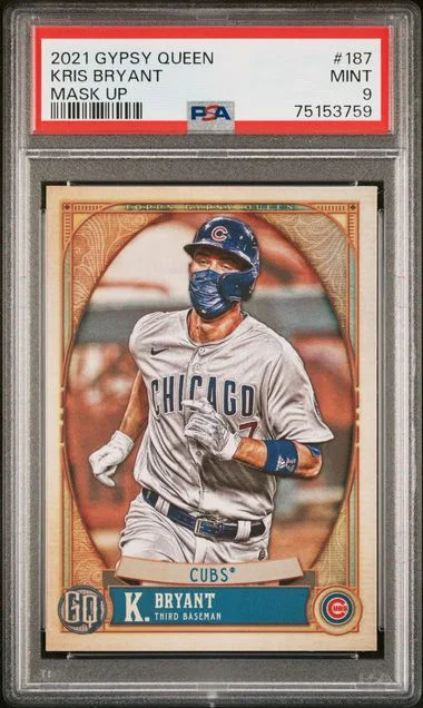 2021 Topps Gypsy Queen Kris Bryant, Mask Up #187 card image