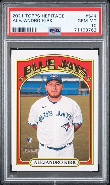 2021 Topps Heritage Alejandro Kirk #544 card image