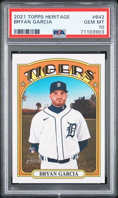 2021 Topps Heritage Bryan Garcia #642 card image