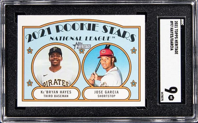 2021 Topps Heritage Ke'Bryan Kayes/Jose Garcia #97 card image