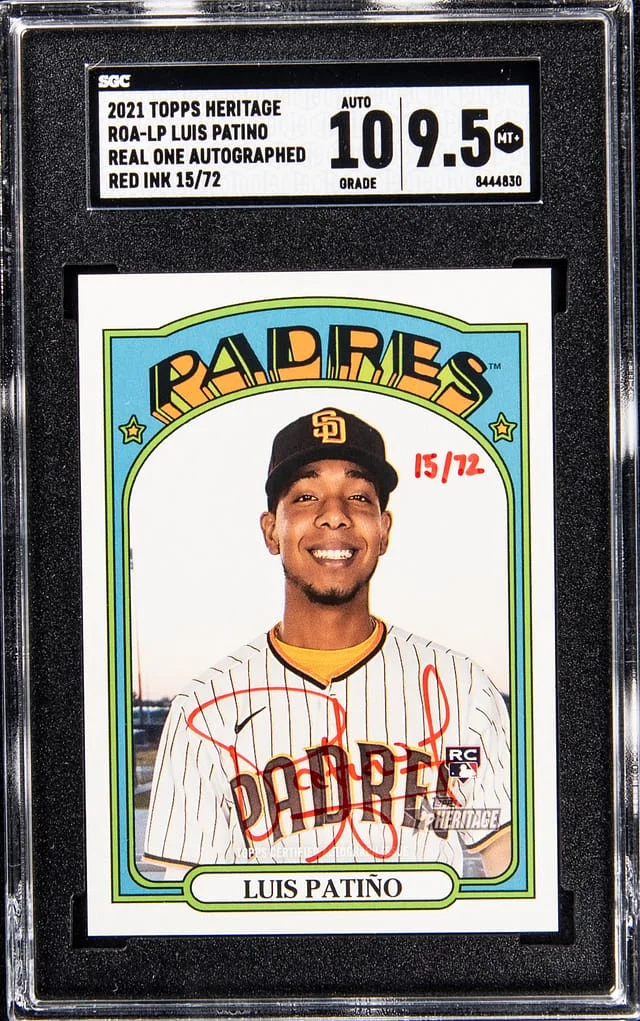 2021 Topps Heritage Luis Patino Read One Autographed Red Ink #ROA-LP card image