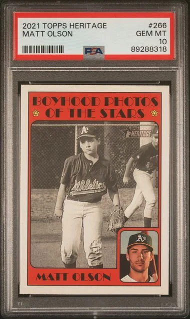 2021 Topps Heritage Matt Olson #266 card image