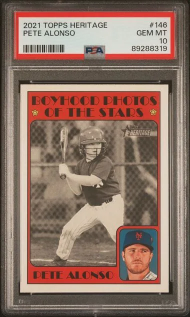 2021 Topps Heritage Pete Alonso #146 card image