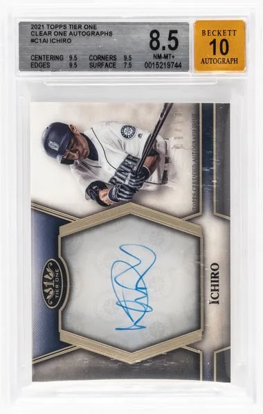 2021 Topps Ichiro Tier One Clear One Autographs #C1Ai card image