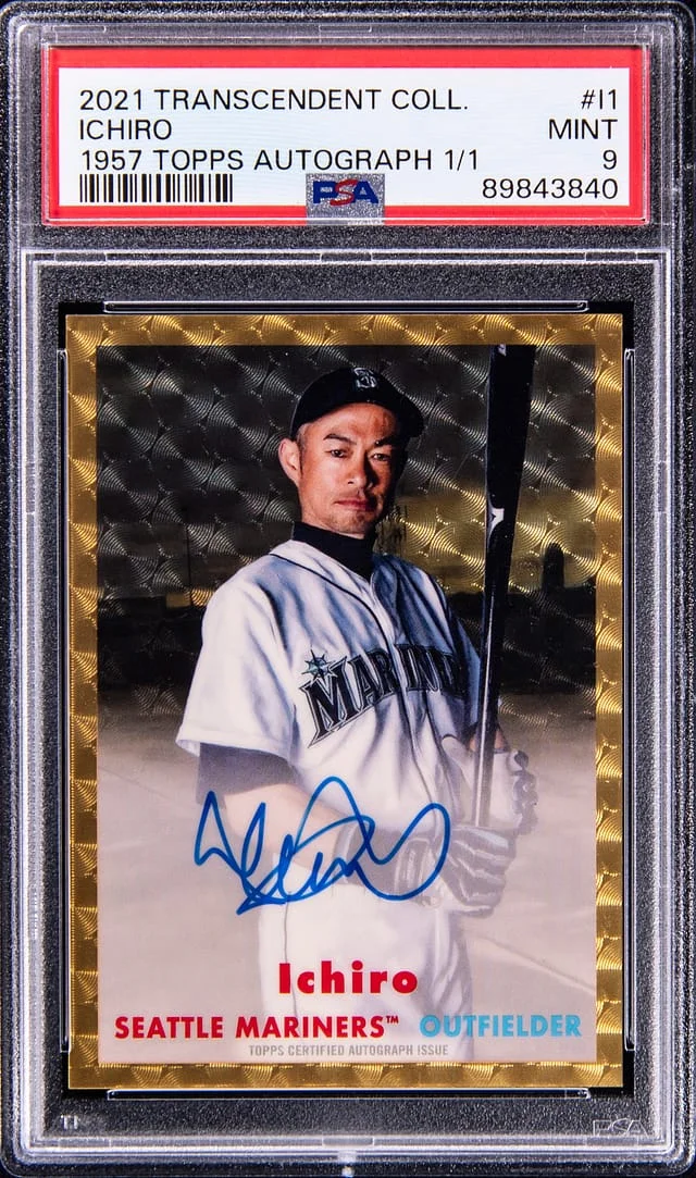 2021 Topps Ichiro Transcendent Collection '57 Topps Autograph Superfractor #I1 card image