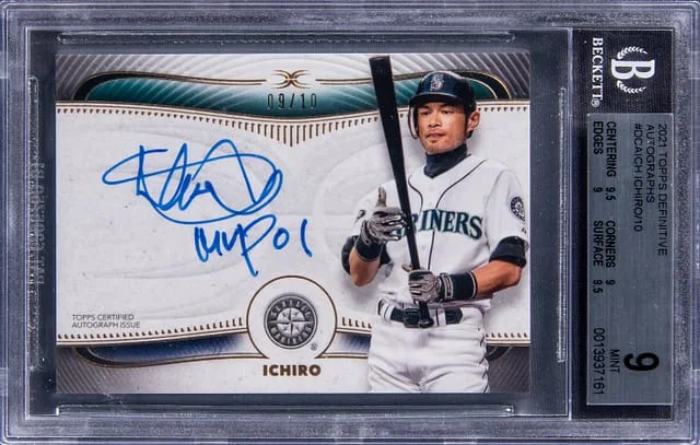 2021 Topps Ichiro Suzuki Definitive Autographs #DCA-ICH card image