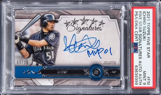 2021 Topps Ichiro Suzuki Five Star Five Star Signatures Autograph #FS-1 card image