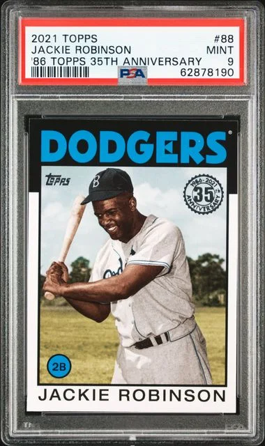 2021 Topps Jackie Robinson 1986 Topps Baseball 35Th Anniversary #88 card image