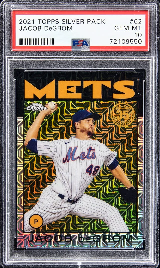 2021 Topps Jacob DeGrom Silver Pack #62 card image
