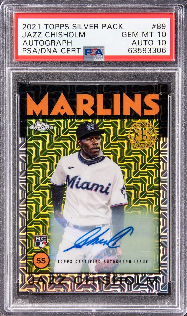 2021 Topps Jazz Chisholm Silver Pack Autograph #86TC-80 card image