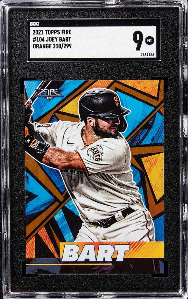 2021 Topps Joey Bart Fire Orange #104 card image