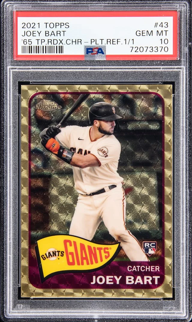 2021 Topps Joey Bart 65 Topps Redux Chrome Superfractor #43 card image