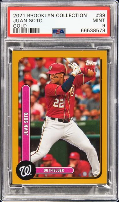 2021 Topps Juan Soto Brooklyn Collection Gold #39 card image