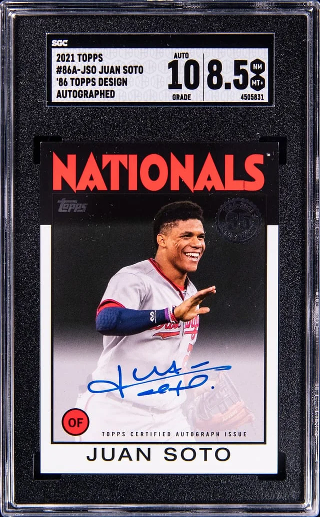 2021 Topps Juan Soto 86 Design Autographed #86A-JSO card image