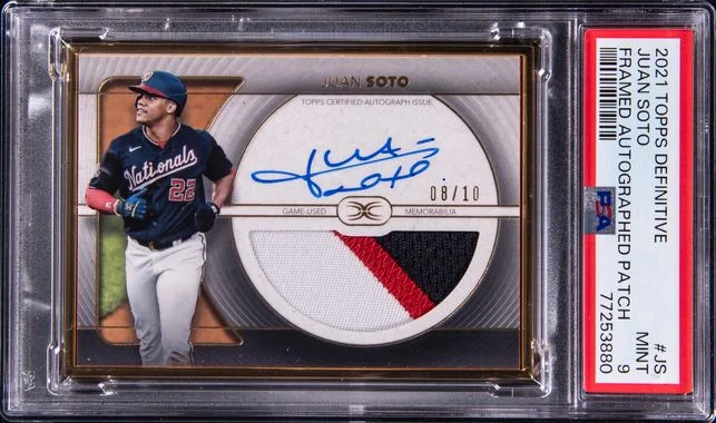 2021 Topps Juan Soto Definitive Framed Autographed Patch #JS card image