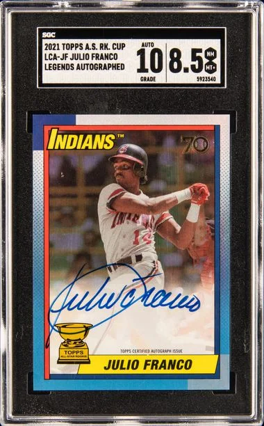2021 Topps Julio Franco All-Star Cup #LCA-JF card image
