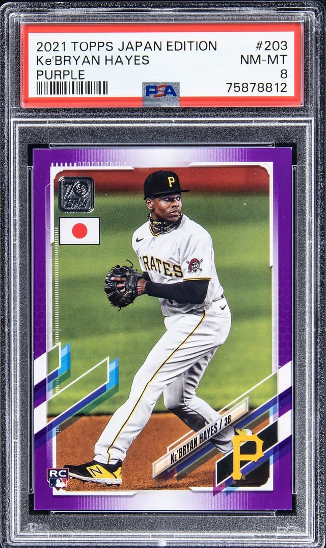 2021 Topps Ke'Bryan Hayes Japan Edition Purple #203 card image