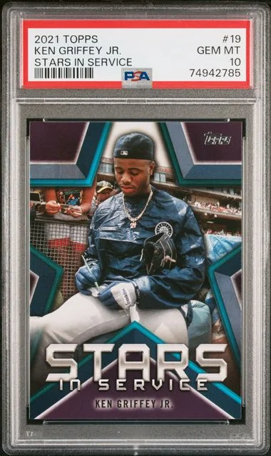 2021 Topps Ken Griffey Jr. Stars In Service #SIS-19 card image