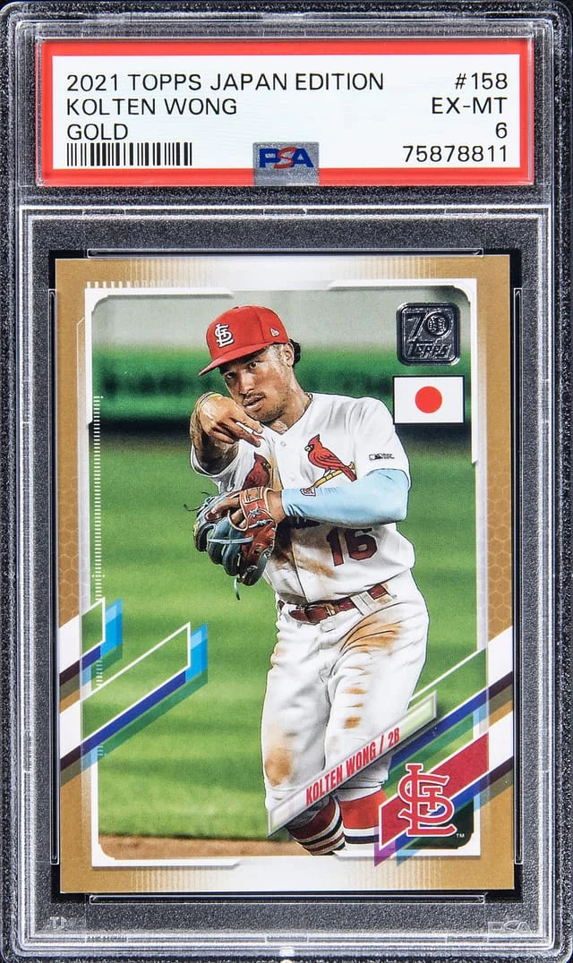 2021 Topps Kolten Wong Japan Edition Gold #158 card image