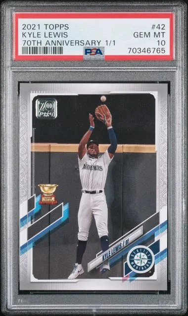 2021 Topps Kyle Lewis 70th Anniversary #42 card image