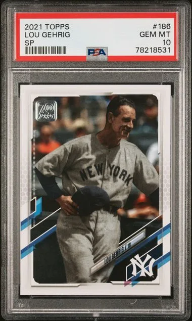 2021 Topps Lou Gehrig #186 card image