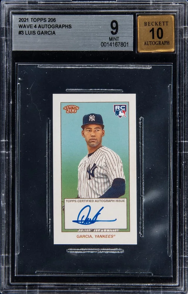 2021 Topps Luis Garcia 206 Wave 4 Autograph #3 card image